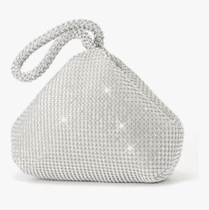 Beaded Clutch (Silver)